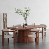 Barocco İtalyan Still Oval Ahşap Yemek Masası 100x190 thumbnail 10