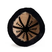 Shark Anatolia Ertuğrul Gazi Kabartma Desen Metal Broş Hakiki Deri Börk Şapka Kahve-Siyah-58 - 6