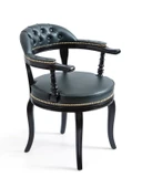 Majesta Kapitoneli Classic Ahşap Sandalye thumbnail 1