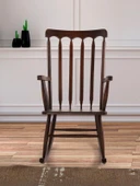Dakota Rocker Amerikan Retro Ahşap Sallanır Sandalye thumbnail 12