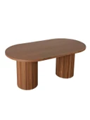 Sierra İskandinav Oval Ahşap Bohem Masa 90x180 - 7