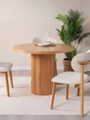 Arya Yuvarlak Ahşap Bohem Masa 100x100 thumbnail 1