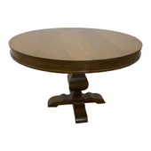 Orleans Fransız Klasik Still Yuvarlak Açılır Ceviz Masa 100x100 thumbnail 4