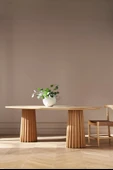 Luzara Bohem Ahşap Yemek Masası 90x180 - 7