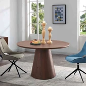 Hemera Ceviz Ahşap Yemek Masası 120x120 thumbnail 4