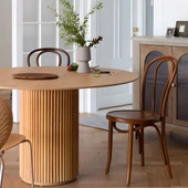 Breeze Yuvarlak Ahşap Bohem Masa 100x100 thumbnail 12