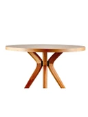 Haven Pergel Natural Ahşap Yemek Masası 90x90 thumbnail 3