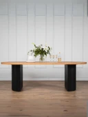 Zeno Ahşap Bohem Yemek Masası 90x200 thumbnail 1