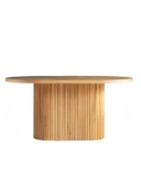 Terra Oval Natural Ahşap Bohem Masa 80x160 thumbnail 2