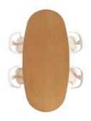 Luzara Bohem Ahşap Yemek Masası 90x180 - 3
