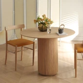 Breeze Yuvarlak Ahşap Bohem Masa 100x100 thumbnail 10