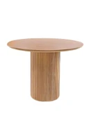 Vintage Yuvarlak Ahşap Bohem Masa 120x120 thumbnail 3