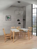 Ludovica Fransız Retro Still Açılır Yemek Masası 90x140 thumbnail 1