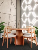 Pissa Natural Ahşap Yemek Masası 100x100 thumbnail 1