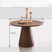 Hemera Ceviz Ahşap Yemek Masası 120x120 thumbnail 7