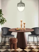 Hemera Ceviz Ahşap Yemek Masası 120x120 thumbnail 1