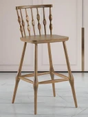 Natura Retro Ahşap Bar Sandalyesi thumbnail 9