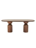 İmperial İtalyan Still Oval Ahşap Yemek Masası 100x210 thumbnail 2