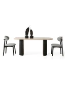 Zeno Oval Ahşap Bohem Yemek Masası 90x180 thumbnail 2