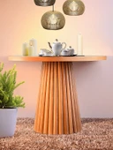 Acantus Natural Ahşap Yemek Masası 100x100 thumbnail 8