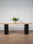 Zeno Oval Bohem Yemek Masası 90x180 thumbnail 1