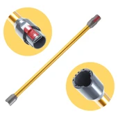 srfn ticaret Dyson V12 Uyumlu Kablosuz Süpürge Borusu - Altın - 4