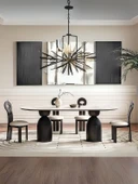 İmperial İtalyan Still Oval Traverten Yemek Masası 90x190 thumbnail 1