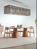 Nivara Bohem Ahşap Yemek Masası 90x180 thumbnail 1