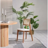 Arya Yuvarlak Ahşap Bohem Masa 110x110 thumbnail 8