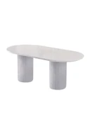 Liora İskandinav Oval Natural Ahşap Bohem Masa 90x200 thumbnail 2