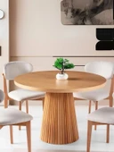 Milas Natural Ahşap Bohem Yemek Masası 120x120 thumbnail 3