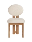 Coco İskandinav Teddy Natural Ahşap Bohem Sandalye thumbnail 11