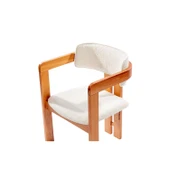 Norac İskandinav Natural Ahşap Masa Sandalye Takımı 100x100 - 12