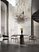 Neptün Ceviz Ahşap Masa Sandalye Takımı 120x120 thumbnail 1