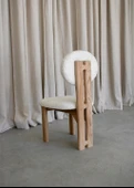 Coco İskandinav Teddy Natural Ahşap Bohem Sandalye thumbnail 8