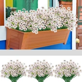 Nettenevime 6lı Set Yapay Çiçek Sazlı Mine Beyaz Renk 5 Dallı 33cm thumbnail 4