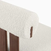 Poofy İskandinav Ahşap Bohem Sandalye - 10