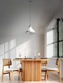 Manas İskandinav Natural Ahşap Masa Sandalye Takımı 90x130 thumbnail 1