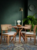 Santorini Natural Ahşap Masa Sandalye Takımı 100x100 thumbnail 1