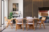 Stella İskandinav Natural Ahşap Masa Sandalye Takımı 90x200 thumbnail 3