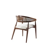 Neptün Ceviz Ahşap Masa Sandalye Takımı 120x120 thumbnail 7