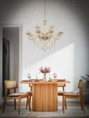 Mena İskandinav Natural Ahşap Masa Sandalye Takımı 90x130 thumbnail 1