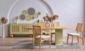 Hermes Plazma Hazeranlı Model Hasırlı Ahşap Sandalye - 7