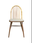 Rustica Döşemeli Classic Natural Ahşap Yemek Sandalyesi thumbnail 1