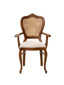 Versailes Hazeranlı Kolçaklı Oymalı Klasik Ahşap Sandalye thumbnail 6