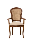 Victoria Kolçaklı Hazeranlı Ahşap Oymalı Country Sandalye thumbnail 4