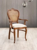 Versailes Hazeranlı Kolçaklı Oymalı Klasik Ahşap Sandalye thumbnail 1