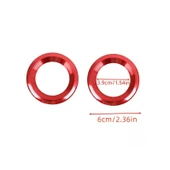 Honda Civic 2016-2019 için, Kırmızı Renk Daire Hoparlör Çercevesi 2 ADET thumbnail 3