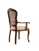 Victoria Kolçaklı Hazeranlı Ahşap Oymalı Country Sandalye thumbnail 2