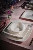 Square Bone Celes 53 Parça 12 Kişilik Yemek Takımı - 1